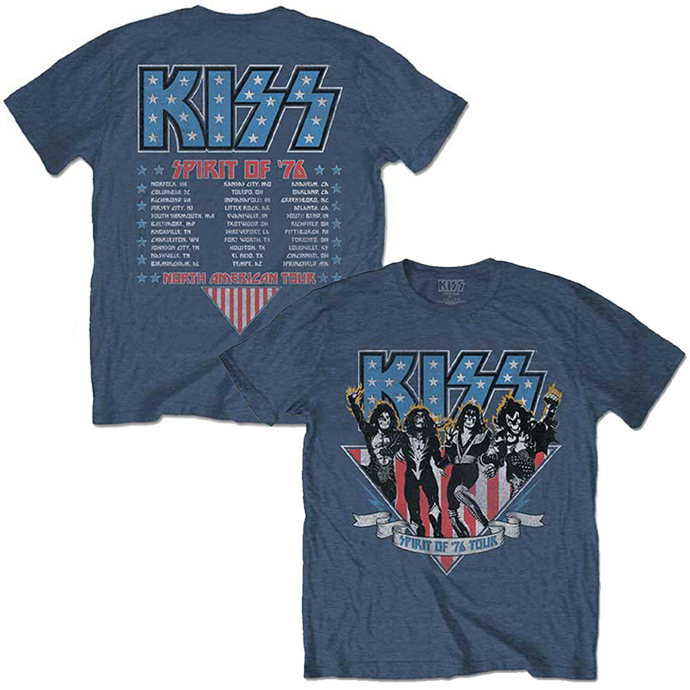 KISS キッス ジーンシモンズ生誕75周年 - Americana / バックプリントあり / Tシャツ / メンズ 【公式 / オフィシャル】