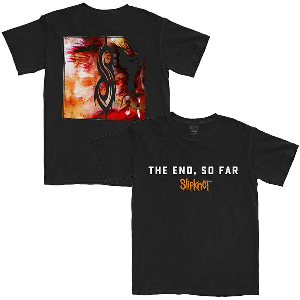 SLIPKNOT スリップノット (デビュー25周年 ) - The End, So Far Album Cover / バックプリントあり / Tシャツ / メンズ 【公式 / オフィシャル】