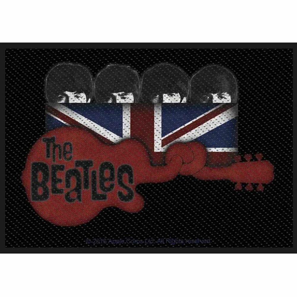 THE BEATLES ザ・ビートルズ (ABBEY ROAD発売55周年記念 ) - Union Jack Guitar / ワッペン 【公式 / オフィシャル】