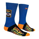 BACK TO THE FUTURE バックトゥザフューチャー - Mens Crew Sideways / ワッペン付き / OddSox（ブランド） / ソックス / メンズ 【公式 / オフィシャル】