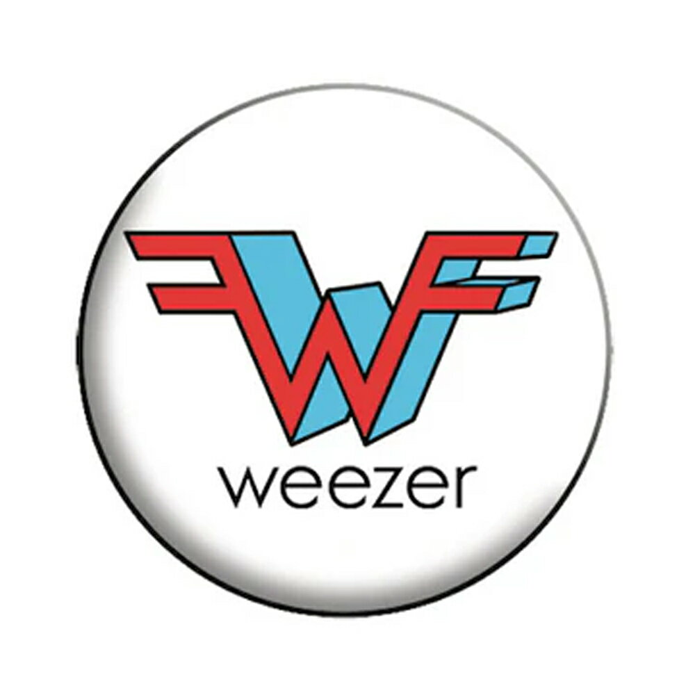 【27日1:59までクーポンで最大10%off】WEEZER ウィーザー (デビュー30周年 ) - W Logo / バッジ 【公式 / オフィシャル】