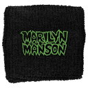 MARILYN MANSON 公式リストバンド カラー：グリーン×ブラック 材質：パイル地 'LOGO' のデザインモチーフが特徴です。 モチーフは一箇所に刺繍されています。 マリリン・マンソンミュージック / ヘヴィメタル