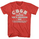 CBGB シービージービー - Logo On Wall / Tシャツ / メンズ 【公式 / オフィシャル】