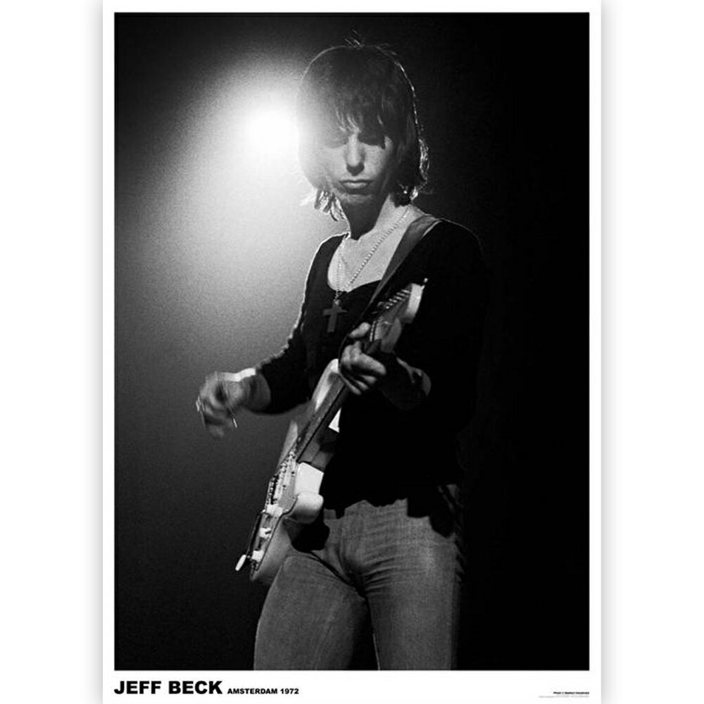 JEFF BECK 公式ポスター サイズ：約58.5 x 85 cm ※撮影に使用している小物は商品には含まれません。 ジェフ・ベック / フュージョン / ロックポスター / rock posterミュージック / ロック