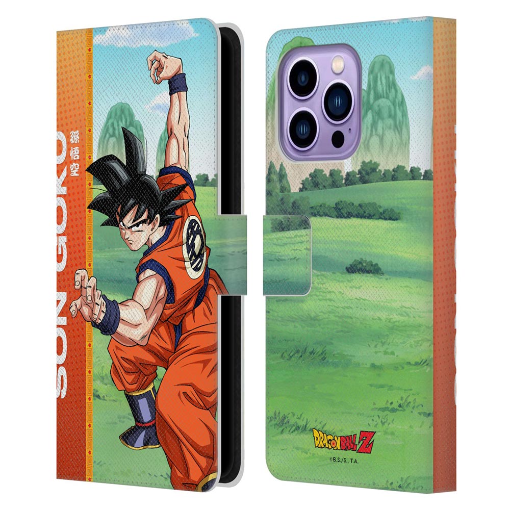 DRAGON BALL ドラゴンボール (鳥山明先生追悼 ) - Dragon Ball Z / Saiyan Arc Characters / Son Goku レザー手帳型 / Apple iPhoneケース 【公式 / オフィシャル】