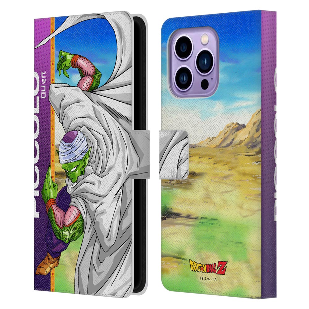 DRAGON BALL ドラゴンボール (鳥山明先生追悼 ) - Dragon Ball Z / Saiyan Arc Characters / Piccolo レザー手帳型 / Apple iPhoneケース 【公式 / オフィシャル】