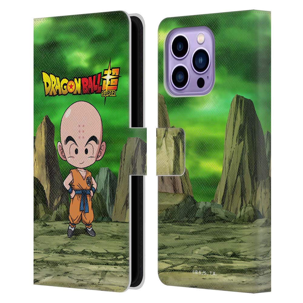 DRAGON BALL ドラゴンボール (鳥山明先生追悼 ) - Dragon Ball Super / Characters / Krillin レザー手帳型 / Apple iPhoneケース 【公式 / オフィシャル】