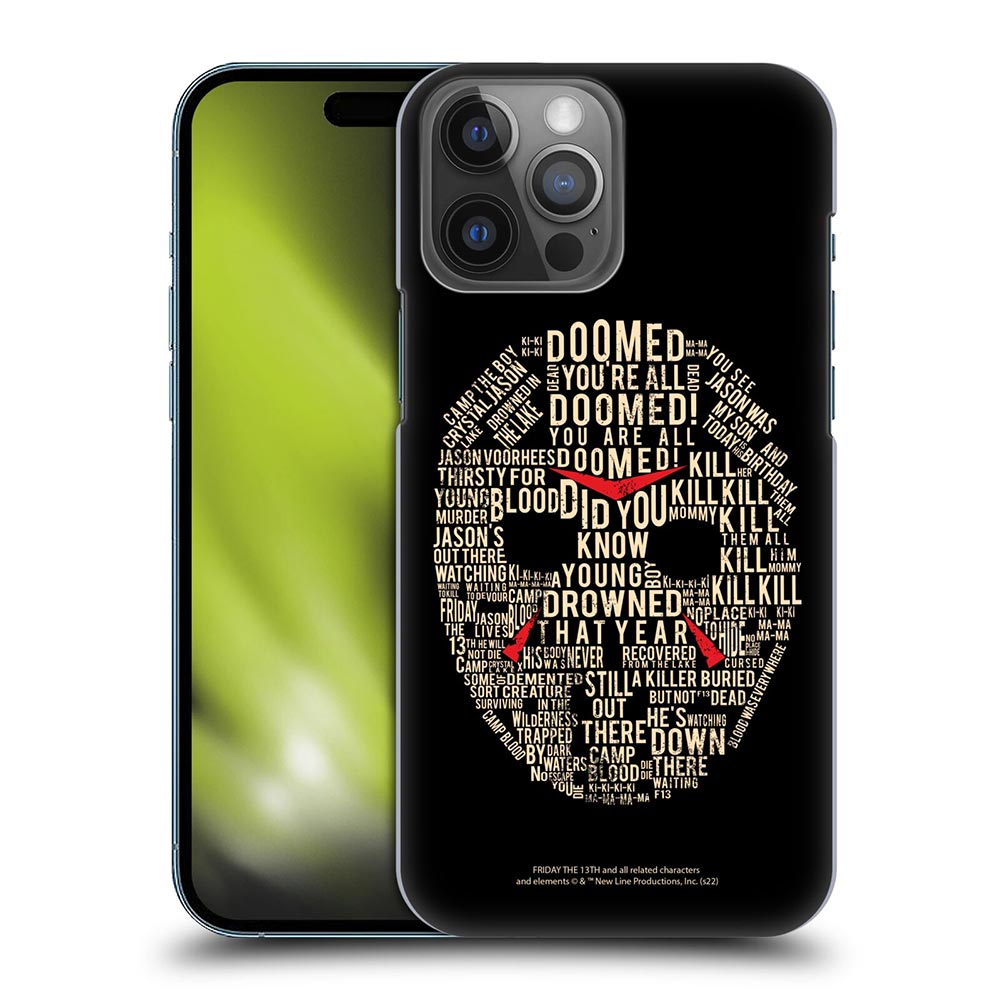 FRIDAY THE 13TH 13̋j - 1980 / Graphics / Typography n[h case / Apple iPhoneP[X y / ItBVz
