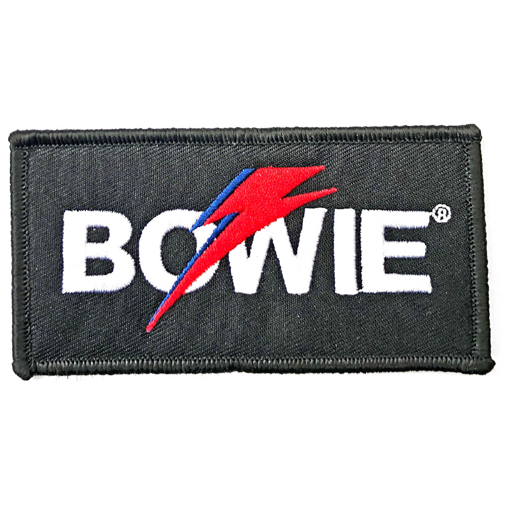 DAVID BOWIE デヴィッド・ボウイ - Flash Logo / ワッペン 【公式 / オフィシャル】
