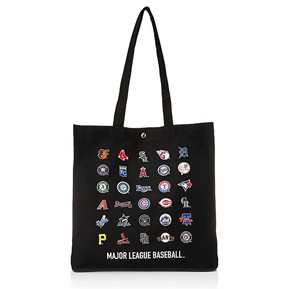 LOS ANGELES ANGELS（MLB） ロサンゼルスドジャース - オール チームキャンバストートバッグ / ブラック / トートバッグ 【公式 / オフィシャル】のサムネイル