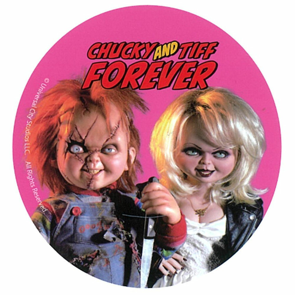 CHILD'S PLAY チャイルドプレイ - CHUCKY & TIFF / Pink / ステッカー 