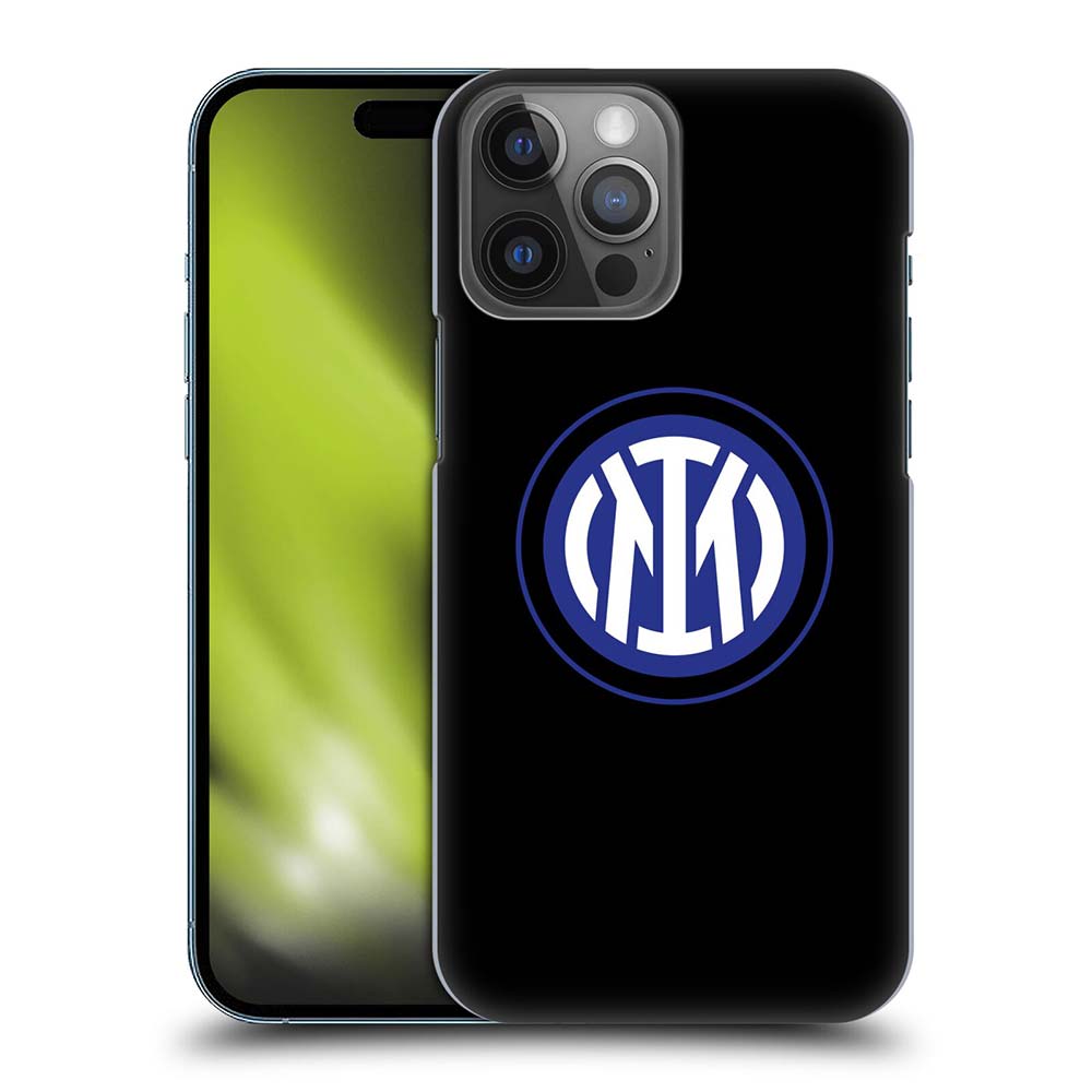 INTER MILAN インテルミラノ - Badge / Logo On Black ハード case / Apple iPhoneケース 【公式 / オフィシャル】