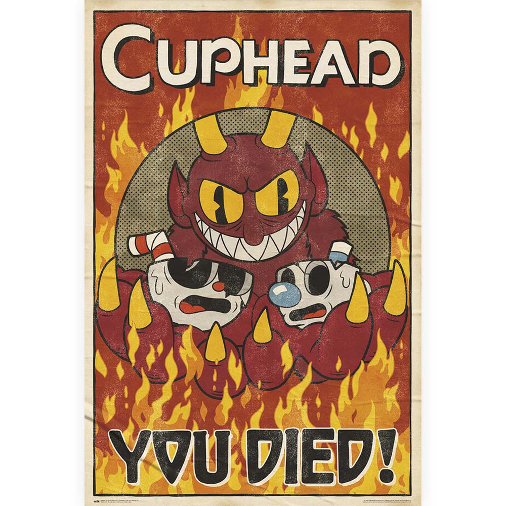 CUPHEAD 公式ポスター サイズ：61 x 91.5cm どんなお部屋にもマッチします。 カップヘッド / マグマン / ゲーム / キャラクター / ポスター / グッズゲーム / アクション