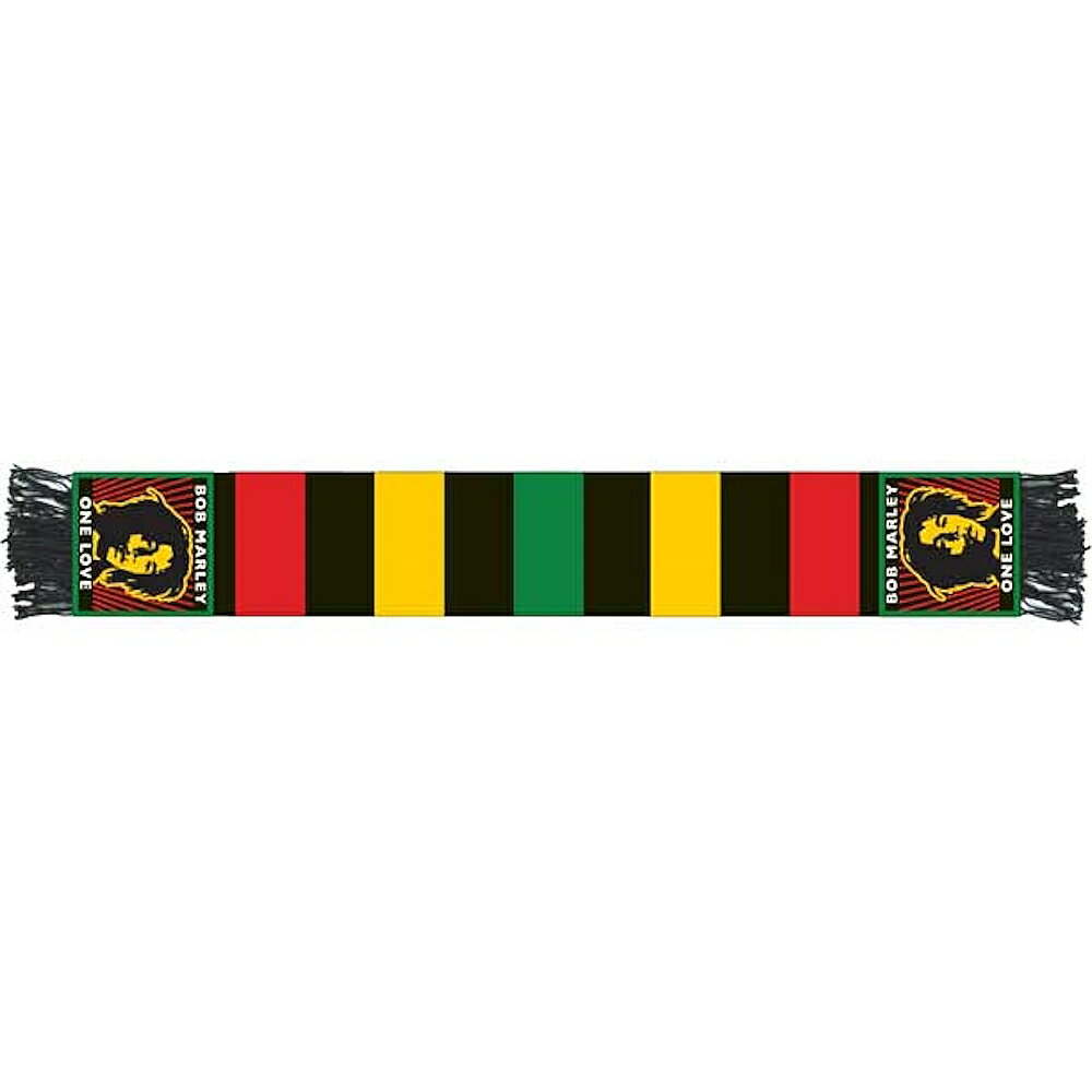BOB MARLEY ボブマーリー (生誕 80年 ) - MARLEY ONE LOVE SCARF / スカーフ・マフラー 【公式 / オフィシャル】