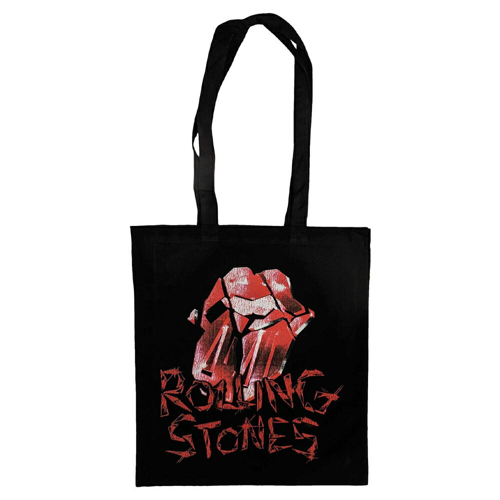 ROLLING STONES ローリングストーンズ (ブライアンジョーンズ追悼55周年 ) - Hackney Diamonds Cracked Glass Tongue / トートバッグ 