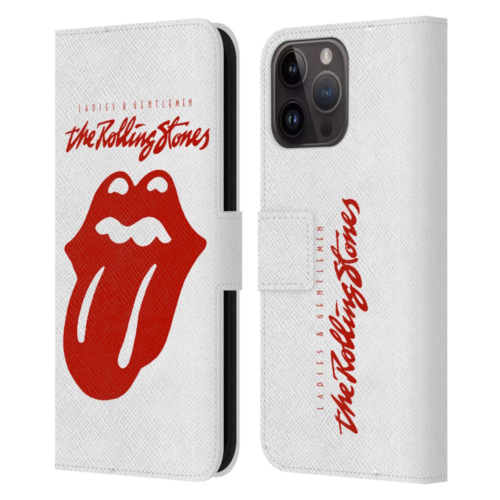 ROLLING STONES ローリングストーンズ (ブライアンジョーンズ追悼55周年 ) - Ladies and Gentlemen Movie レザー手帳型 / Apple iPhoneケース 【公式 / オフィシャル】