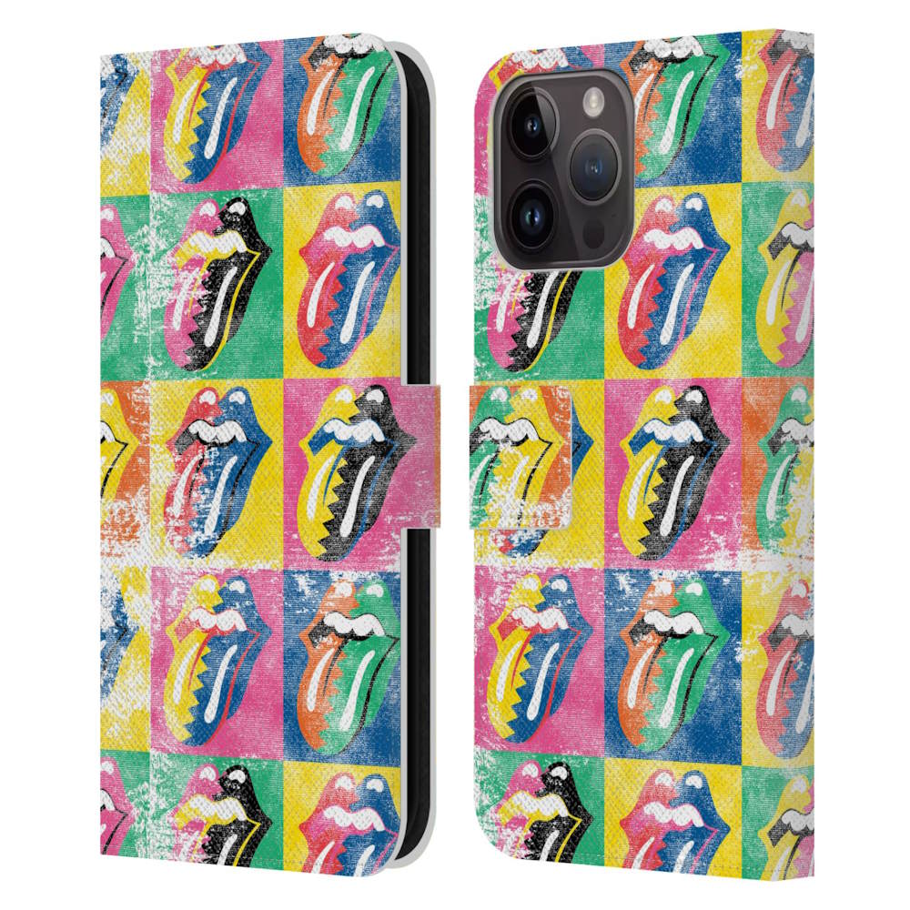 ROLLING STONES ローリングストーンズ (ブライアンジョーンズ追悼55周年 ) - Some Girls Warhol レザー手帳型 / Apple iPhoneケース 【公式 / オフィシャル】