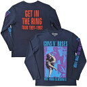 GUNS N ROSES ガンズアンドローゼズ - Get In The Ring Tour '91-'92 / バック＆アームプリントあり / 長袖 / Tシャツ / メンズ 