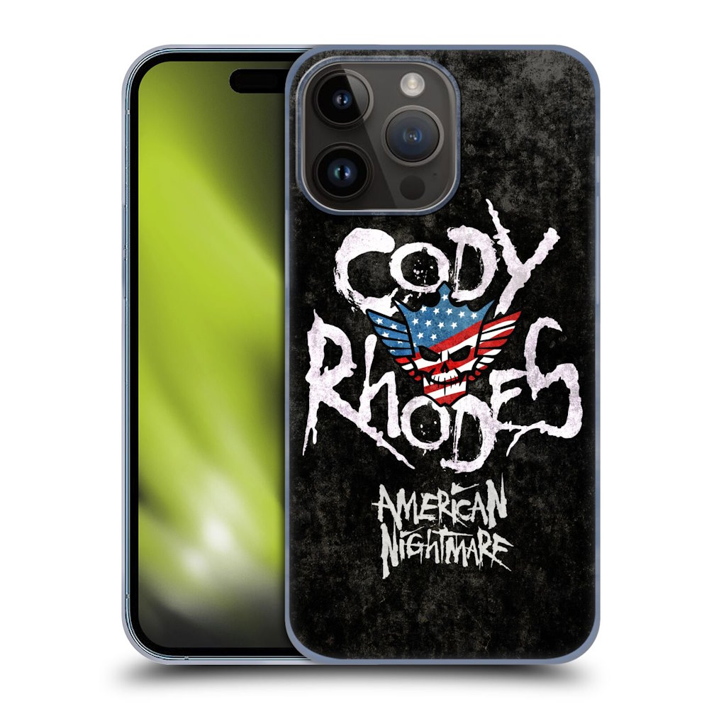 WWE ダブルダブルイー - Cody Rhodes Distressed Name ハード case / Apple iPhoneケース 【公式 / オフィシャル】