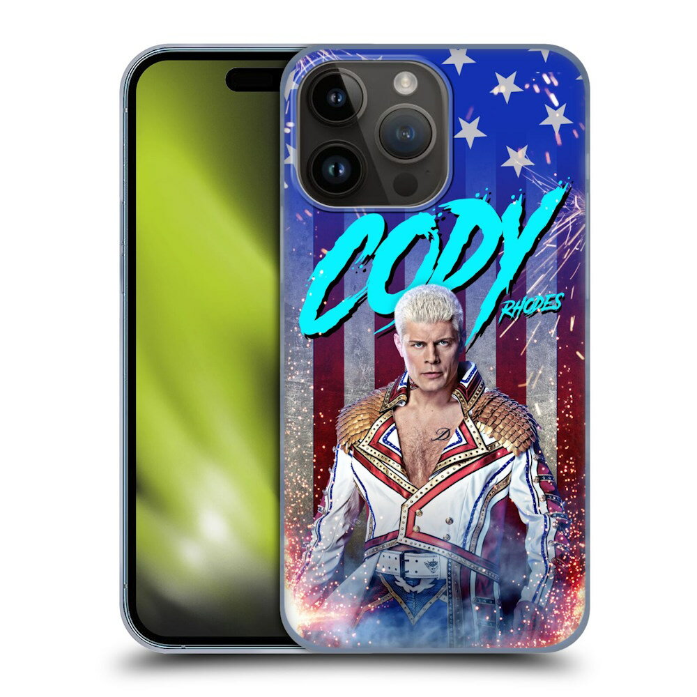 WWE ダブルダブルイー - Cody Rhodes Graphics Cody Rhodes ハード case / Apple iPhoneケース 【公式 / オフィシャル】
