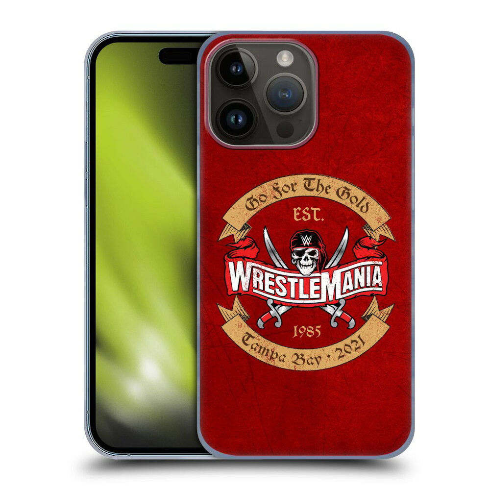 WWE ダブルダブルイー - Wrestlemania 37 Logos Go For The Gold 2 ハード case / Apple iPhoneケース 【公式 / オフィシャル】