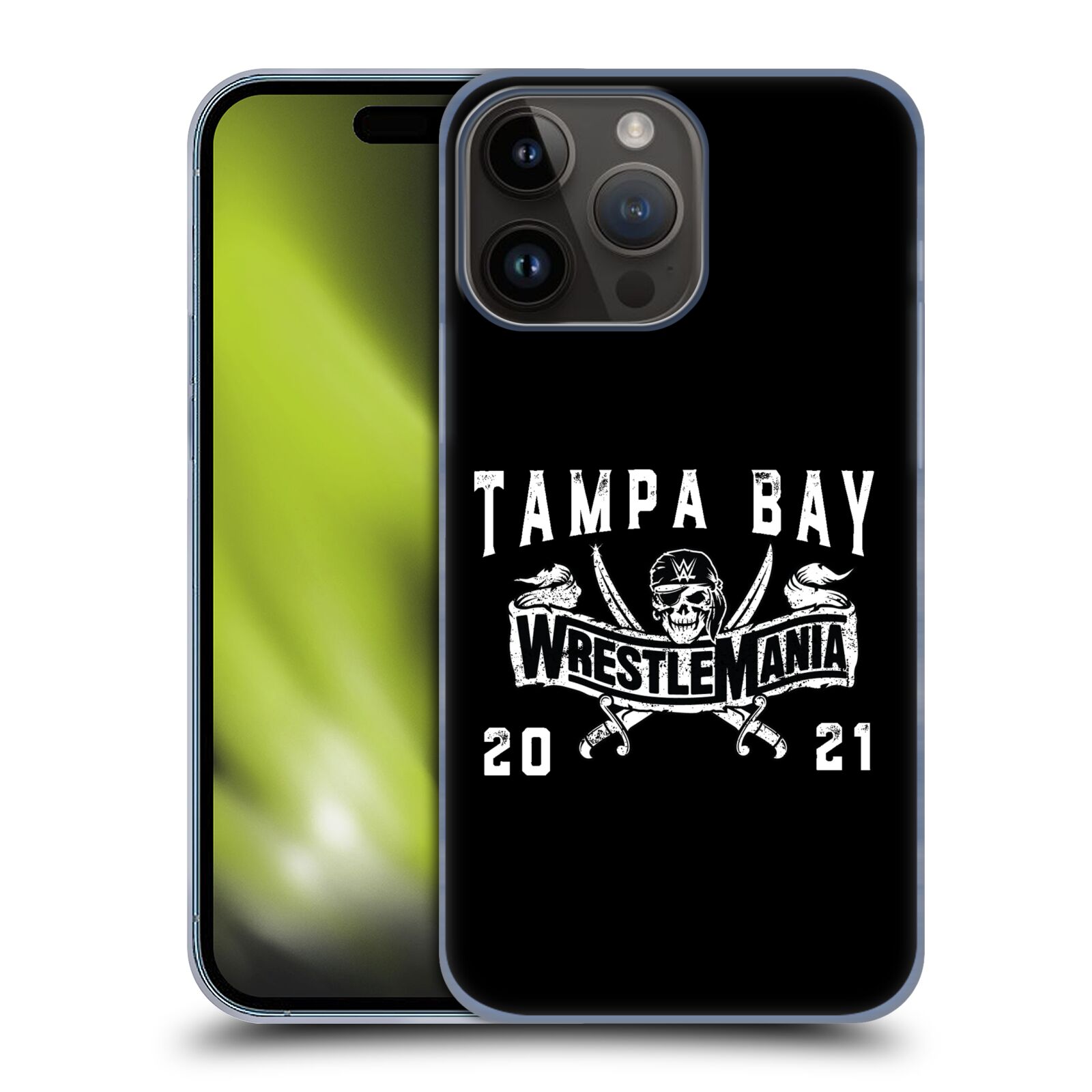 WWE ダブルダブルイー - Wrestlemania 37 Logos Icon Black And White 2 ハード case / Apple iPhoneケース 【公式 / オフィシャル】
