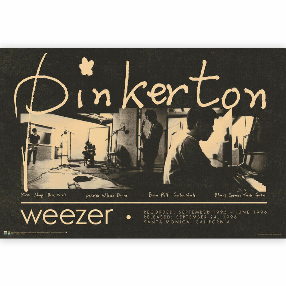 WEEZER ウィーザー (デビュー30周年 ) - Pinkerton Group / ポスター 【公式 / オフィシャル】