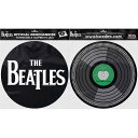 THE BEATLES ビートルズ (結成 65周年 ) - Drop T Logo & Apple / 2枚セット / スリップマット 【公式 / オフィシャ...