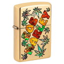 BOB MARLEY ボブマーリー (生誕 80年 ) - Fusion High Polish Brass Zippo Lighter / ライター 【公式 / オフィシャル】