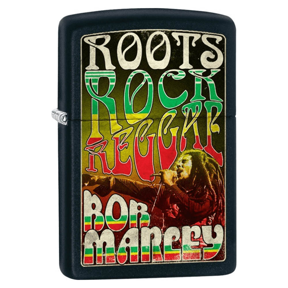 BOB MARLEY ボブマーリー (5月17日『ONE LOVE』公開 ) - Roots, Rock Reggae Street Chrome Zippo Lighter / ライター 【公式 / オフィシャル】