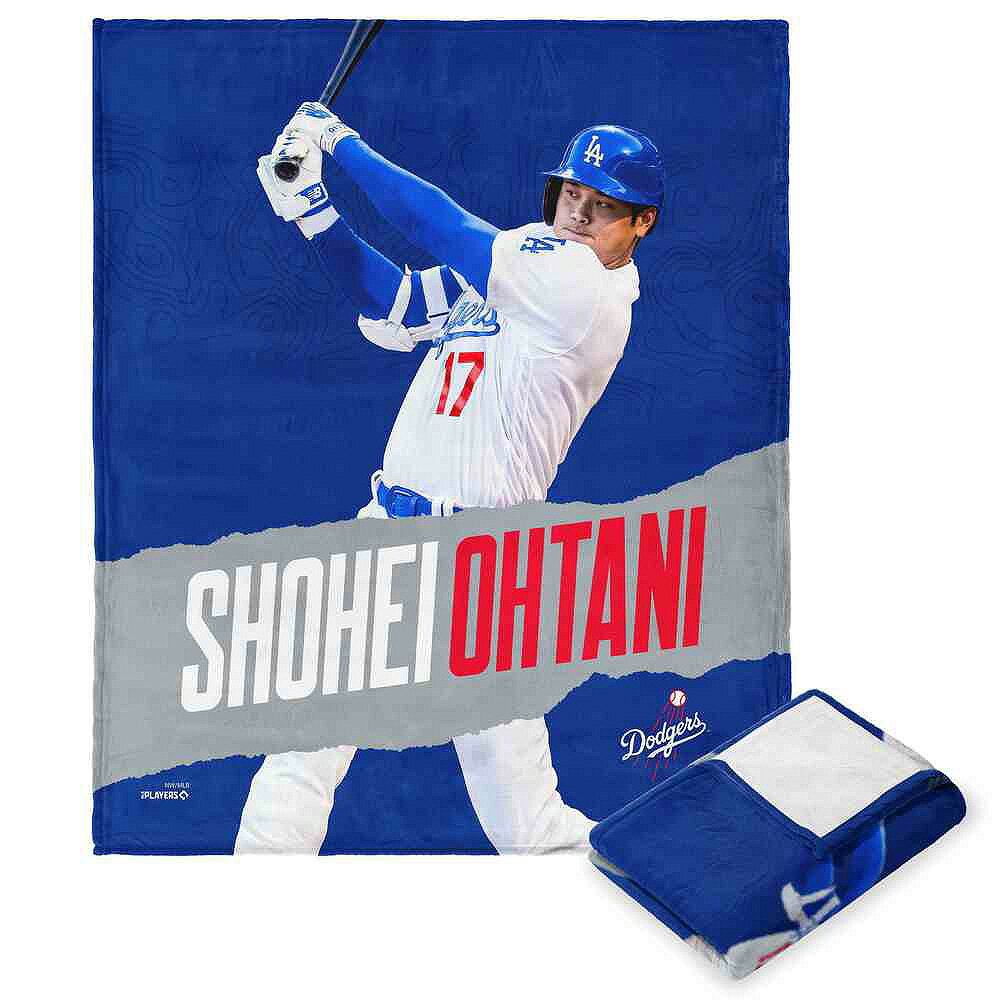 【 クーポン で最大10%OFF】 【予約商品】 【 クーポン で最大10%OFF】 SHOHEI OHTANI 大谷翔平 - Los Angeles Dodgers MLBPA Players Silk Touch Throw Blanket / ブランケット / 寝具 【公式…