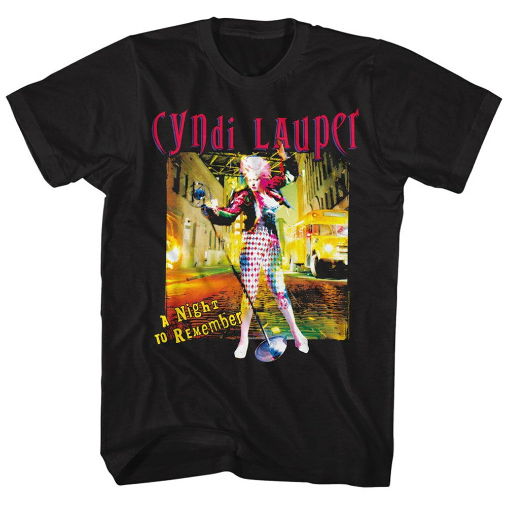 【予約商品】 CYNDI LAUPER シンディローパー - A NIGHT TO REMEMBER / Tシャツ / メンズ 【公式 / オフィシャル】