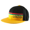 BOB MARLEY ボブマーリー (生誕 80年 ) - Yellow Rasta Stripe Fitted Cap / 限定 / キャップ / メンズ 【...