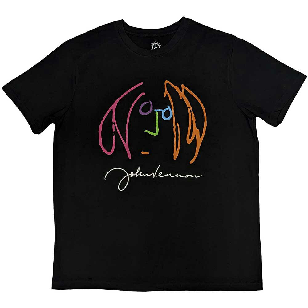 JOHN LENNON ジョンレノン (生誕 85年 ) - Self Portrait Full Colour / Tシャツ / メンズ 【公式 / オフィシャル】