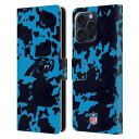 CAROLINA PANTHERS(NFL) カロライナパンサーズ カロライナパンサーズ - Cow Animal Print レザー手帳型 / Apple iPhoneケース 【公式 / オフィシャル】