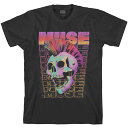 PGSで買える「MUSE ミューズ (9月 来日 - Mowhawk Skull / Tシャツ / メンズ 【公式 / オフィシャル】」の画像です。価格は4,280円になります。