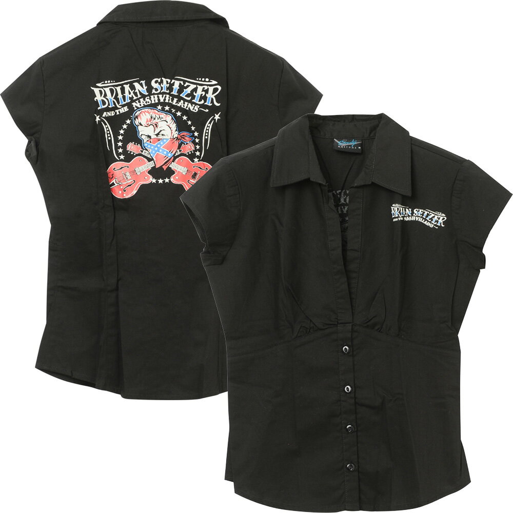 ツアー会場限定商品 BRIAN SETZER ブライアンセッツァー - Girls Western Shirt （超レア） / シャツ / レディース 【公式 / オフィシャル】