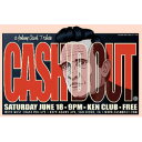 JOHNNY CASH ジョニーキャッシュ (デビュー 70周年 ) - (絶版プロモーション・ポスター)Cashd Out at the Ken Club /...