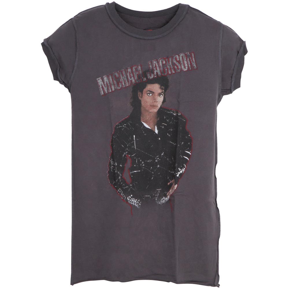 MICHAEL JACKSON マイケルジャクソン (追悼15周年 ) - BAD / Amplified（ ブランド ） / Tシャツ / レディース 【公式 / オフィシャル】