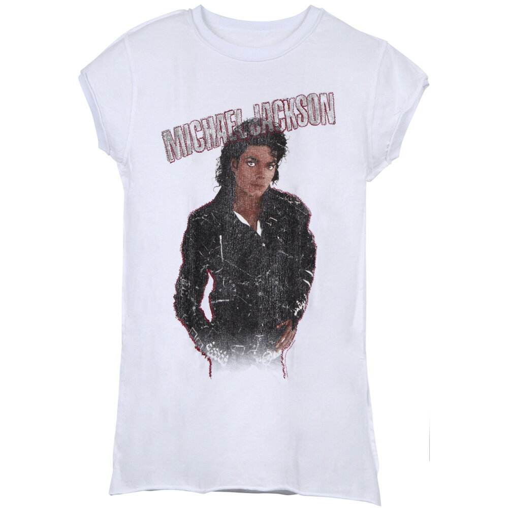MICHAEL JACKSON マイケルジャクソン (追悼15周年 ) - BAD / Amplified（ ブランド ） / Tシャツ / レディース 【公式 / オフィシャル】