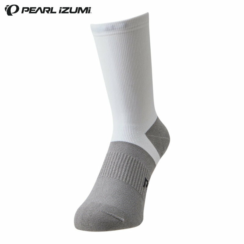 PEARL IZUMI（パールイズミ）44 プレス ワシ ソックス ロング (ミドル丈) 2 ホワイト サイクル 靴下