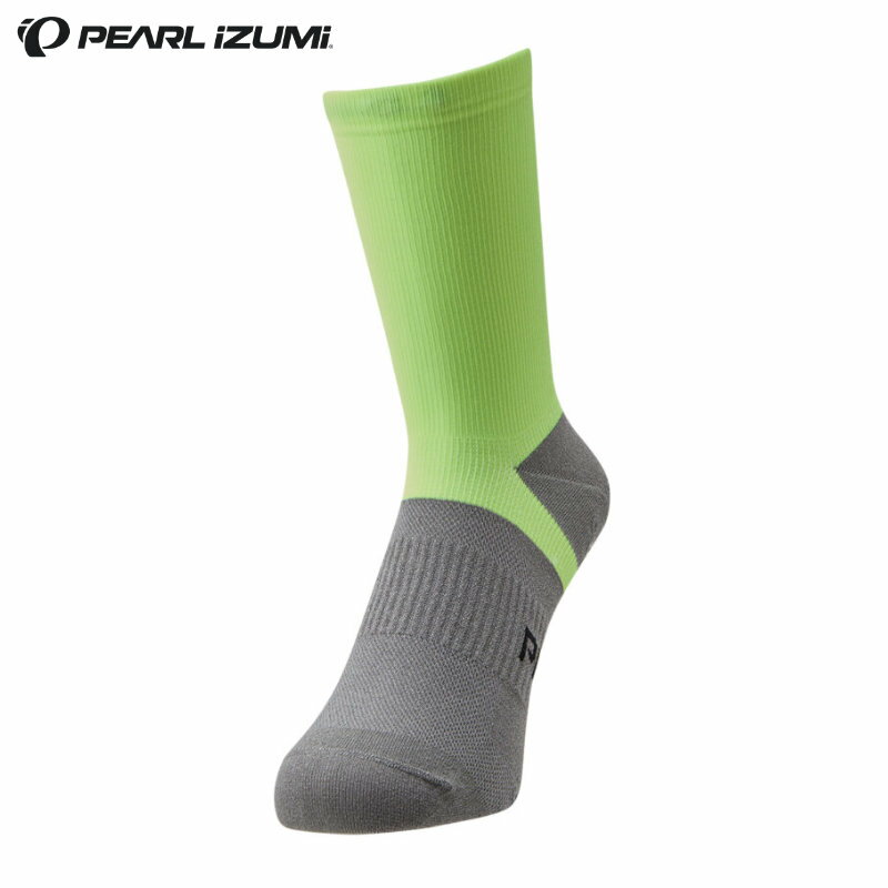 PEARL IZUMI（パールイズミ）44 プレス ワシ ソックス ロング (ミドル丈) 4 ネオンイエロー サイクル 靴下