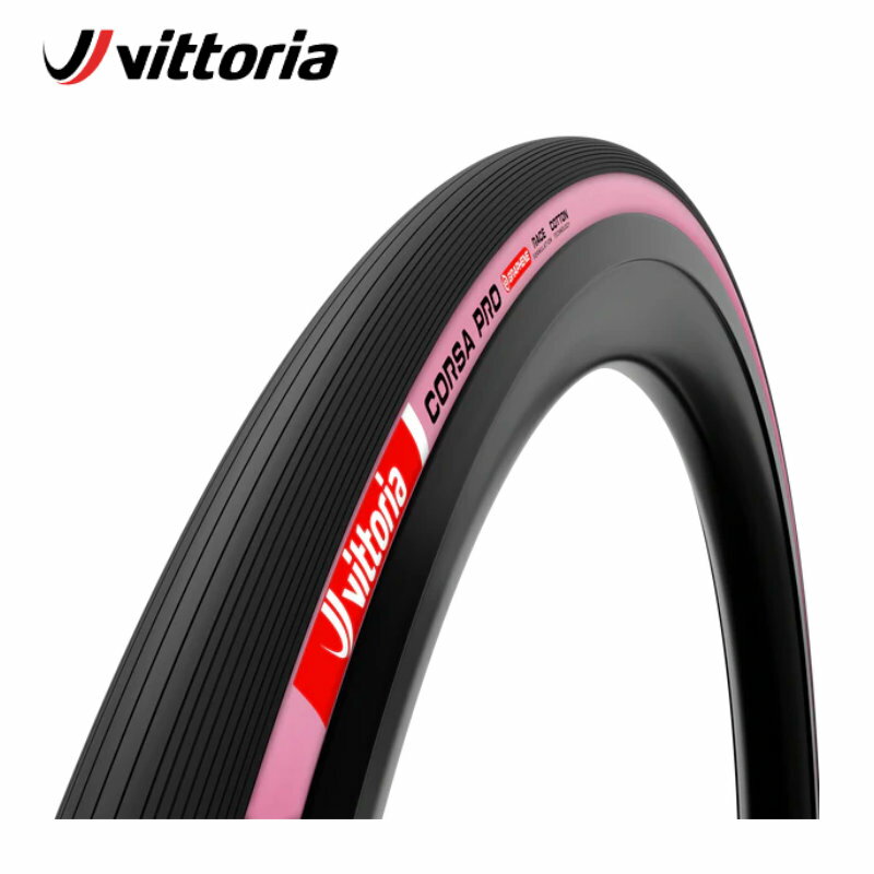 Vittoria（ビットリア）CORSA PRO TLR Pink Sidewall Limited コルサプロ チューブレスレディタイヤ ピンク