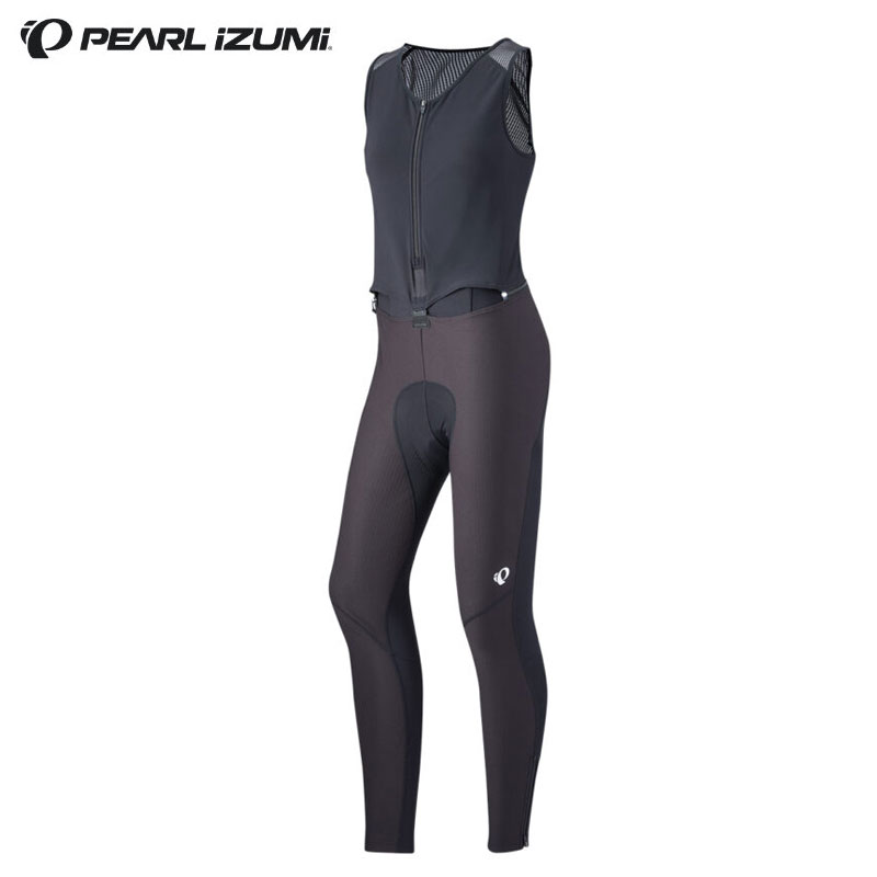 PEARL IZUMI（パールイズミ）WT6500-3DX ウィンドブレーク クイック ビブ タイツ 3 ブラック レーサーパンツ レーパン レディース