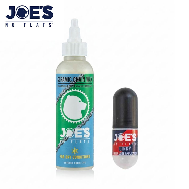 JOE'S NO FLATS（ジョーズノーフラッツ）セラミックチェーンワックス ドライ用 125ml ＋ ルブアプリケーター15ml セット 自転車