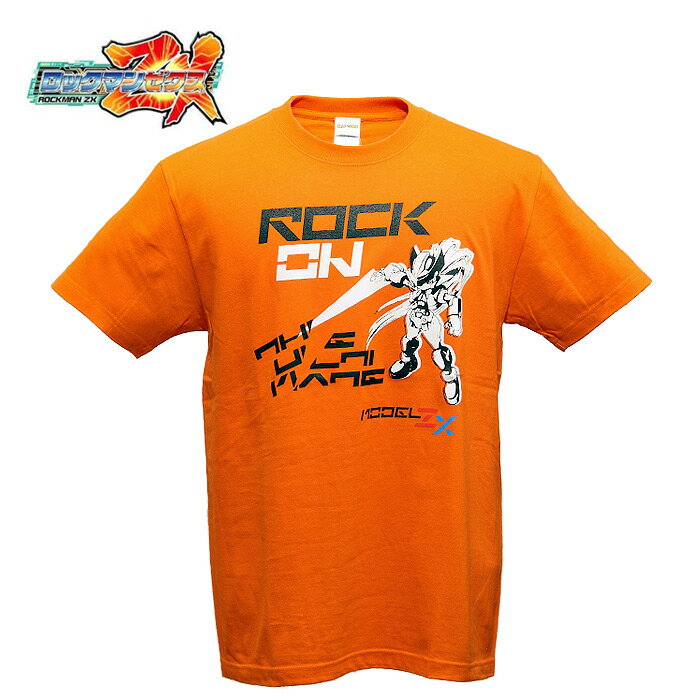 ロックマン ゼクス Tシャツ【ROCKMAN ZX Tee 】MEGAMAN 洛克人 メンズ レディース ミリタリー カジュアル CAPCOM カプコン ゲーム キャラクター Tシャツ コットン トップス プリント カットソー インナー 半袖 クルネック OUTLET SALE 50%OFF