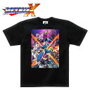 ロックマンX ビジュアル Tシャツ/25周年アニバーサリーコレクション 2【Rockman X Visual Tee/25th Anniversary Collection 2】洛克人 メンズ レディース CAPCOM カプコン ゲーム キャラクター トップス インナー プリント 半袖 コットン コスプレ