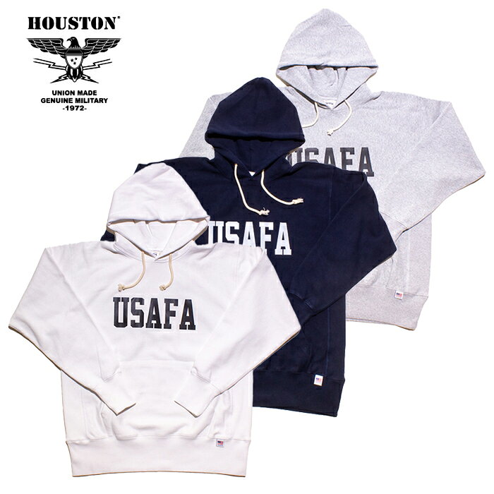 樂天商城 - HOUSTON 22370 U.S. COTTON R/V HOODIE(USAFA)【ヒューストン 22369 US コットンR/W パーカー(USAFA)】メンズ レディース ミリタリー アウトドア カジュアル フード付 プリント リバースウィーブタイプ ソリッドカラー