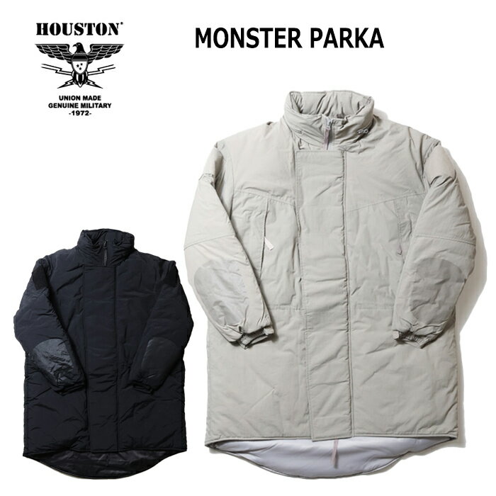 HOUSTON 50607 Monster Parka NEW【ヒューストン PCU Level7 モンスターパーカー NEW】メンズ カジュアル 中綿 ジャケット 3M 極寒冷地用 シンサレート 冬物 コート ロング オシャレ ミリタリー物 レプリカ 保温 米軍特殊部隊