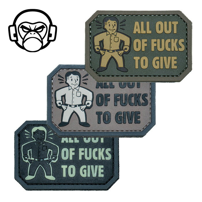 MSM All Out PVC Patch【MIL-SPEC MONKEY オールアウト PVC パッチ】ミリタリー サバイバルゲーム ワッ..